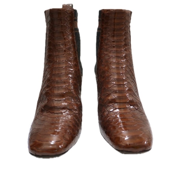 Brunello Cucinelli Python Chelsea Booties - Picture 4 of 6